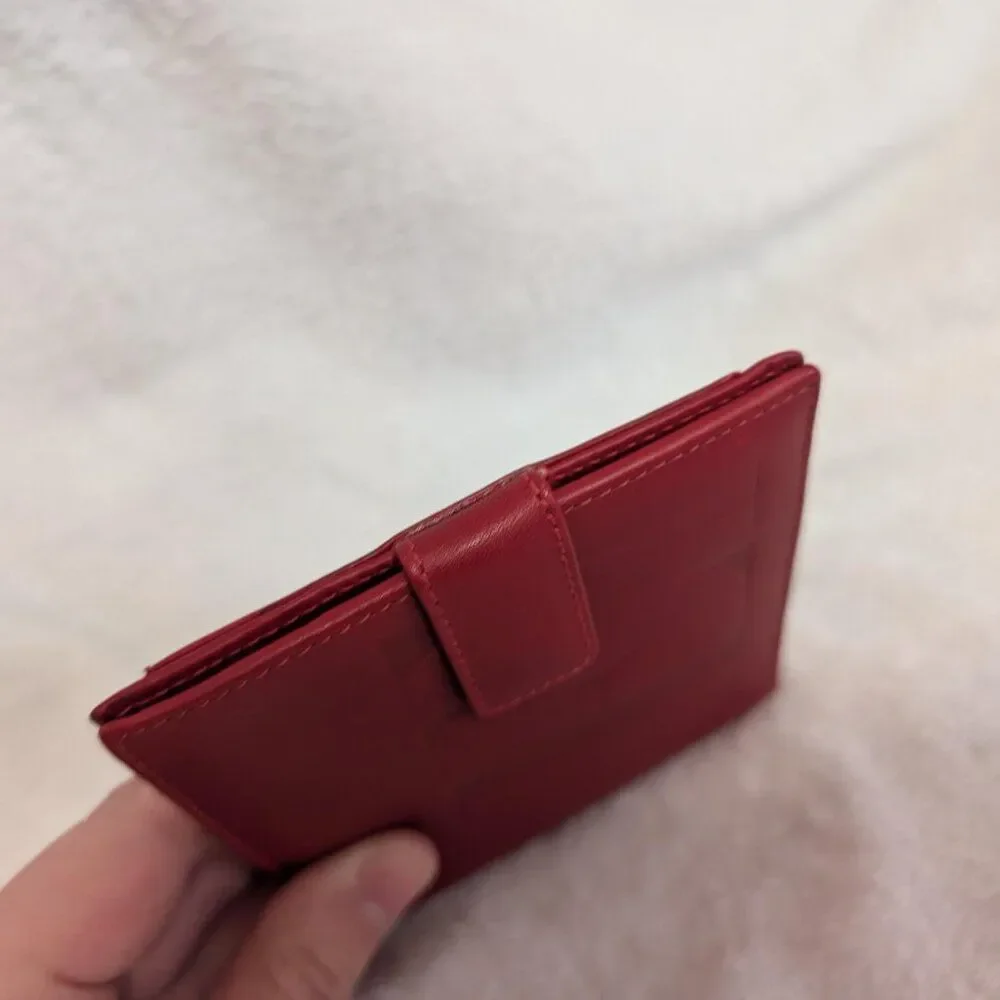 Authentic Valentino Garavani Embossed Bifold Wallet